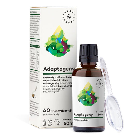 ADAPTOGEENIT / 100% LUONNOLLISET KASVIUUTTEET / 50 ml