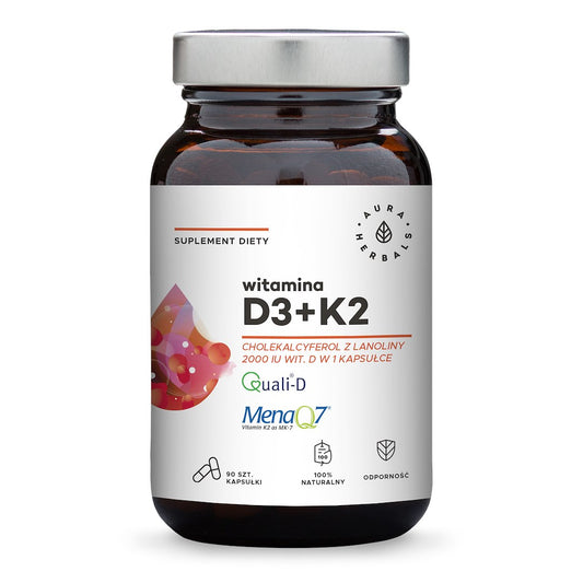 D3 + K2 / 2000 IU / 50 mcg / 90 kaps.