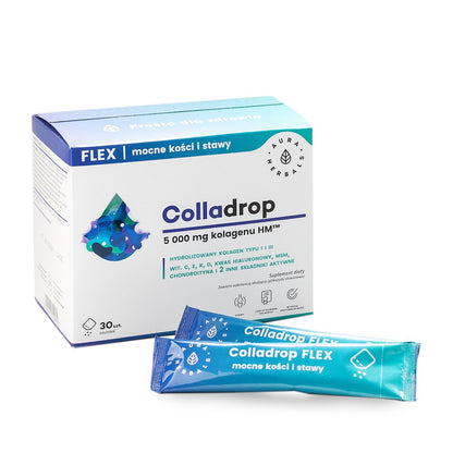 COLLADROP FLEX / HYDROLYSOITU KALAKOLLAGEENI / 5000 mg / 30 pussia