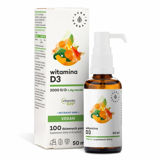 D3 VITAMIINI / 2000 IU / VEGAN / 50 ml