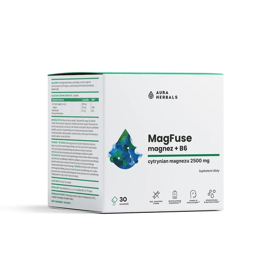 AURA HERBALS MagFuse: magnesium + B6 (30 st.)