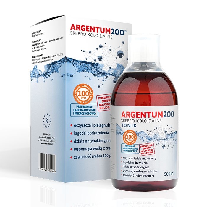 KOLLOIDINEN HOPEA / 100 ppm / ARGENTUM 200 / TONIC / 500 ml