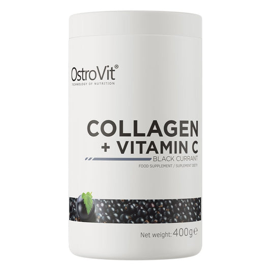 KOLLAGEENI + C-VITAMIINI / MUSTAHERUKKA / 400 g