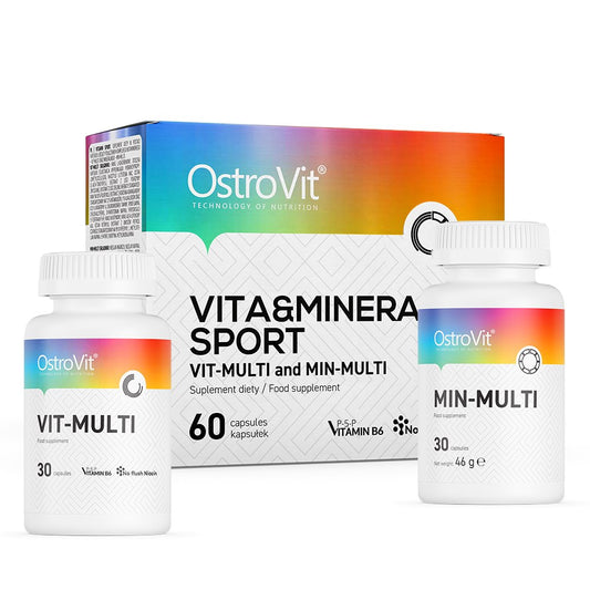 VIT & MIN / SPORT / 2 PAKKAUSTA / YHTEENSÄ 60 kaps.
