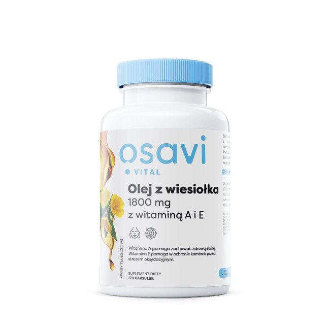 KYLMÄPURISTETTU ILTAHELOKKIÖLJY / 600 mg / A + E VITAMIINIT / 120 kaps.