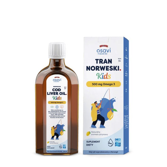 NORJALAINEN TURSKANMAKSAÖLJY / LAPSILLE / SITRUUNA / 250 ml