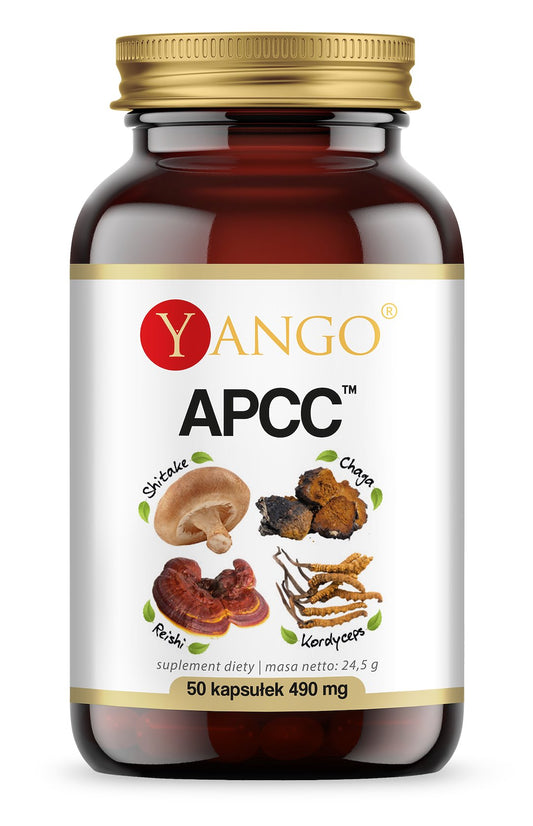 APCC / REISHI+CORDYCEPS+SHIITAKE+CHAGA / 50 kaps.