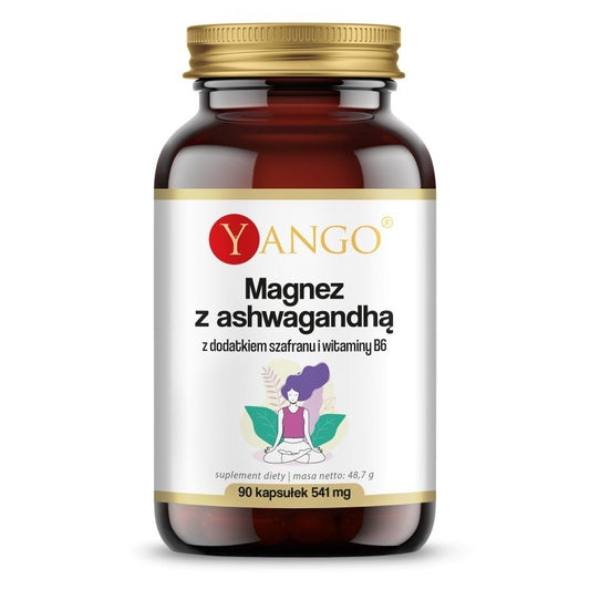 MAGNESIUM + ASHWAGANDHA + SAHRAMI + B6 / 90 kaps.
