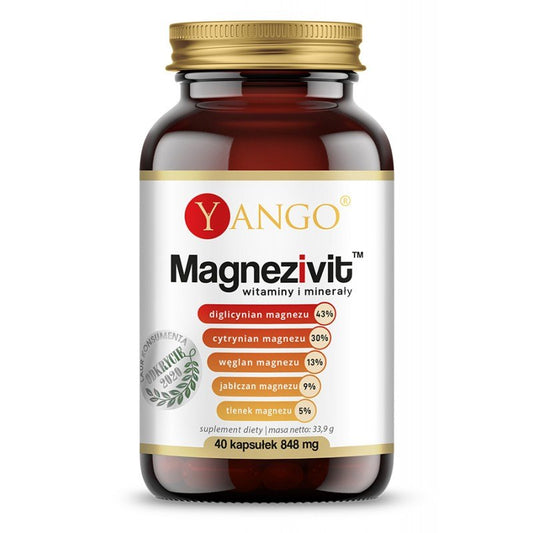 MAGNESIUM + MINERAALIT / 40 kaps.