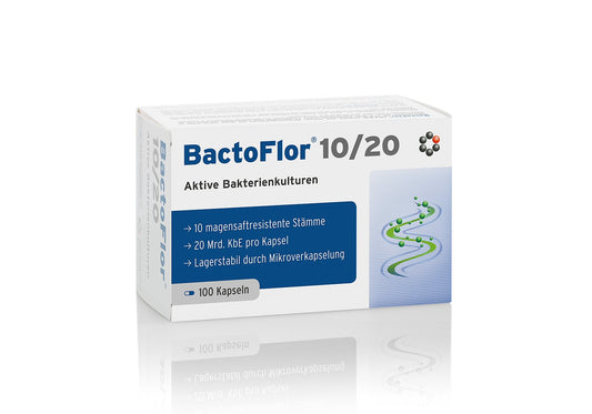 BACTOFLOR / PROBIOTIC / 10 & 20 / 100 caps.