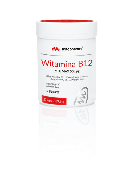 B12-VITAMIINI / MSE MAX / 500 mcg / 120 kaps.