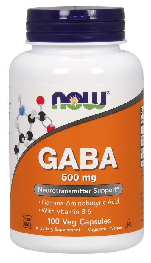 NOW FOODS GABA, 500 mg (100 Kapseln)