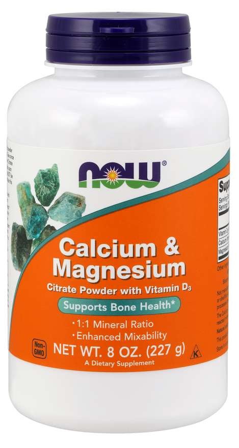 NOW FOODS Cal/Mag Citrate Powder (227 g / 8 oz.)