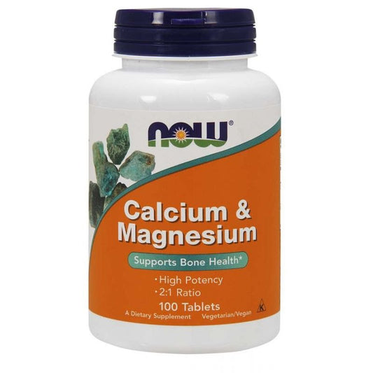 NOW FOODS Cal-Mag 500 mg 250 mg (100 tabs)