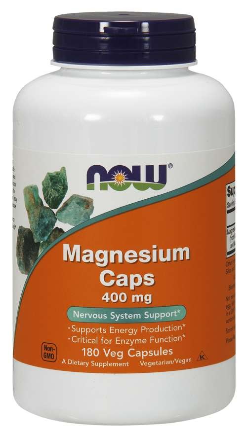 NOW FOODS Magnesium, 400 mg (180 Kapseln)