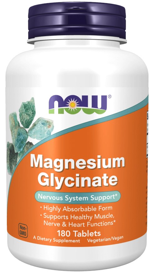 NOW FOODS Magnesiumglycinat (180 Tabletten)