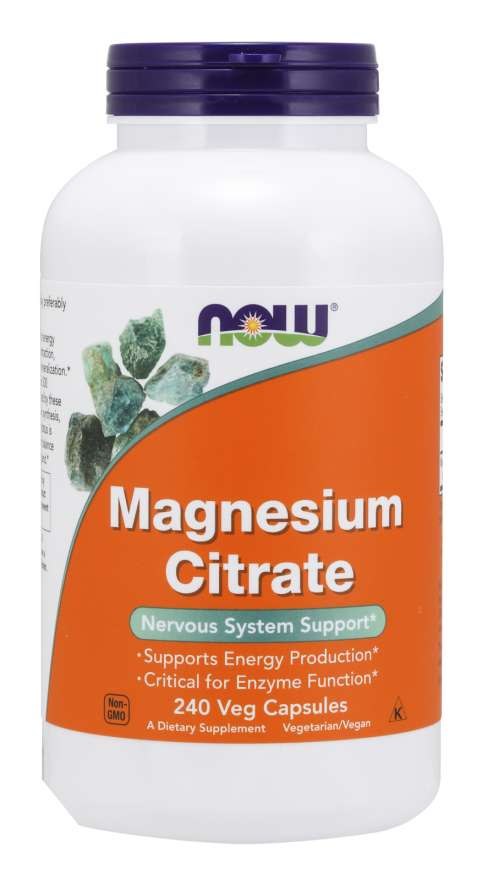 NOW FOODS Magnesiumcitrat Kapseln (240 vcaps)