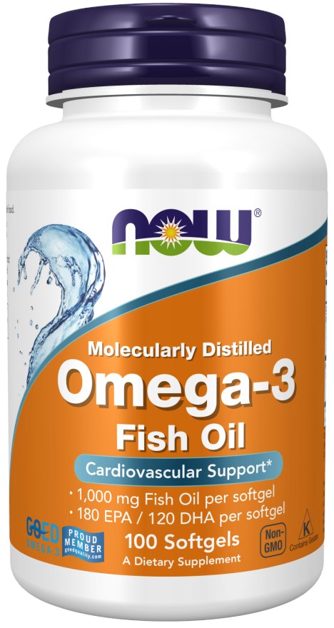 NOW FOODS Omega-3, 1000 mg (100 sgels)