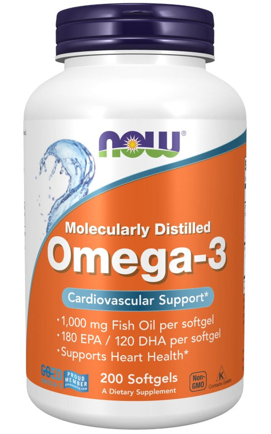 NOW FOODS Omega-3, 1000 mg (200 sgels)