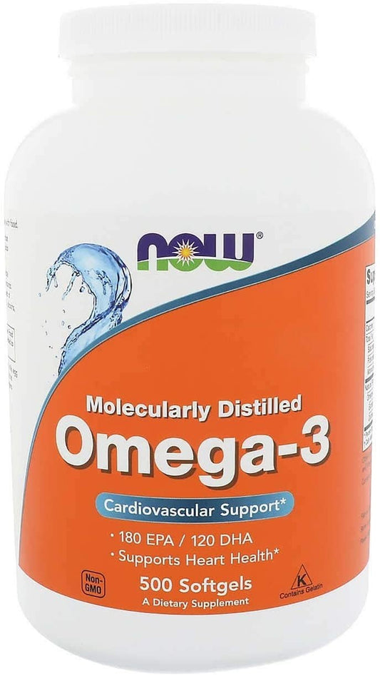 NOW FOODS Omega-3, 1000 mg (500 sgels)