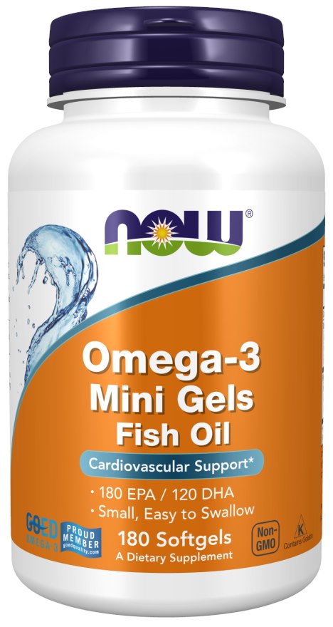 NOW FOODS Omega-3 Mini Gels (180 sgels)