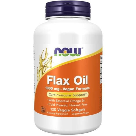 NOW FOODS Flax Oil Vegan Formula (120 caps.)