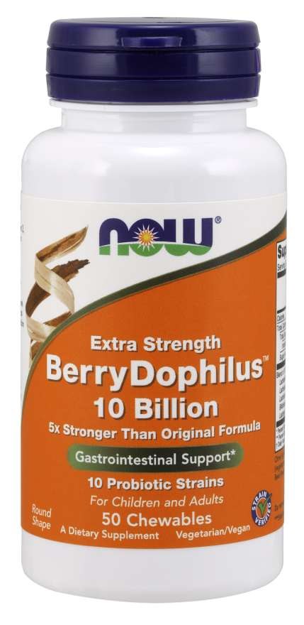 NOW FOODS Berrydophilus 10 Milliarden (50 Lutschtabletten)