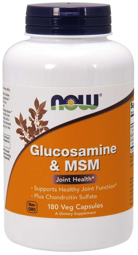 NOW FOODS Glucosamine & MSM (180 vcaps)