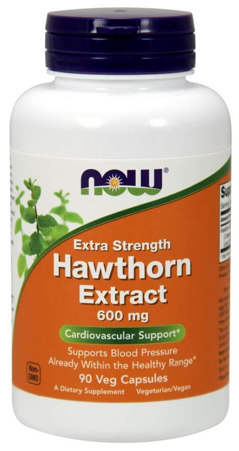 NOW FOODS Weißdornextrakt, 600 mg (90 Kapseln)
