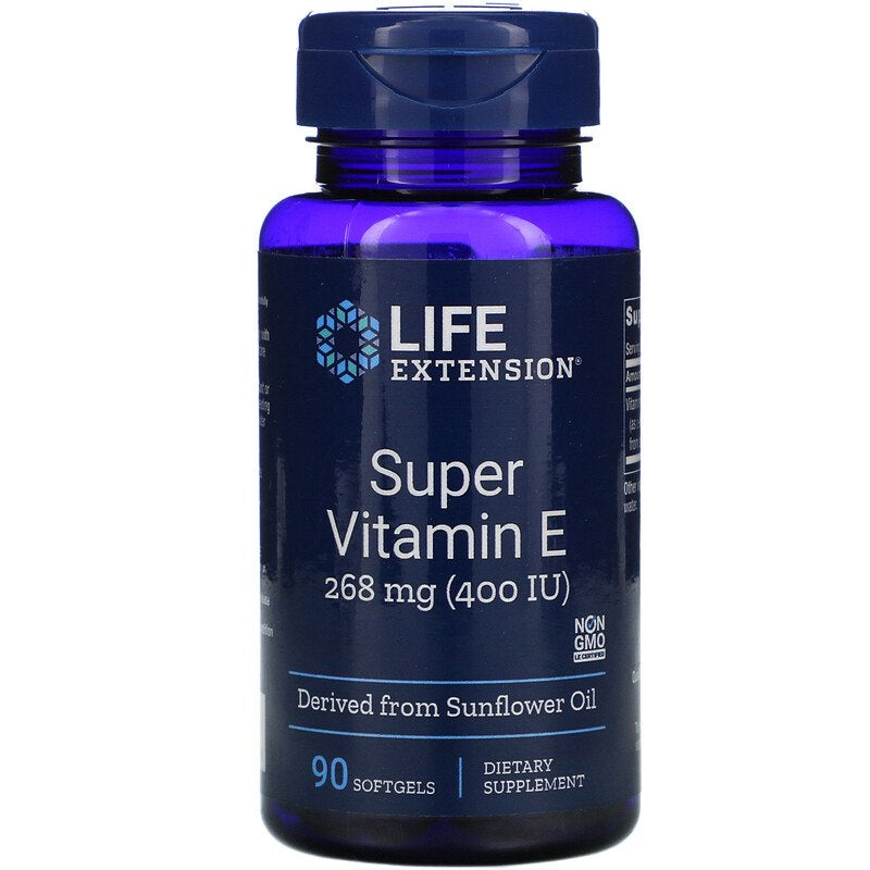 LIFE EXTENSION Super Vitamin E 400 IE (90 Weichgelkapseln)