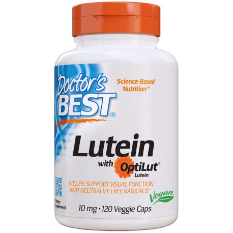 DOCTOR'S BEST Lutein with Optilut, 10 mg (120 vcaps)