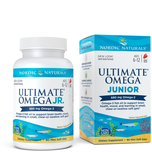 ULTIMATE OMEGA JUNIORI / MANSIKKA / 680 mg / 90 pehmokapselia