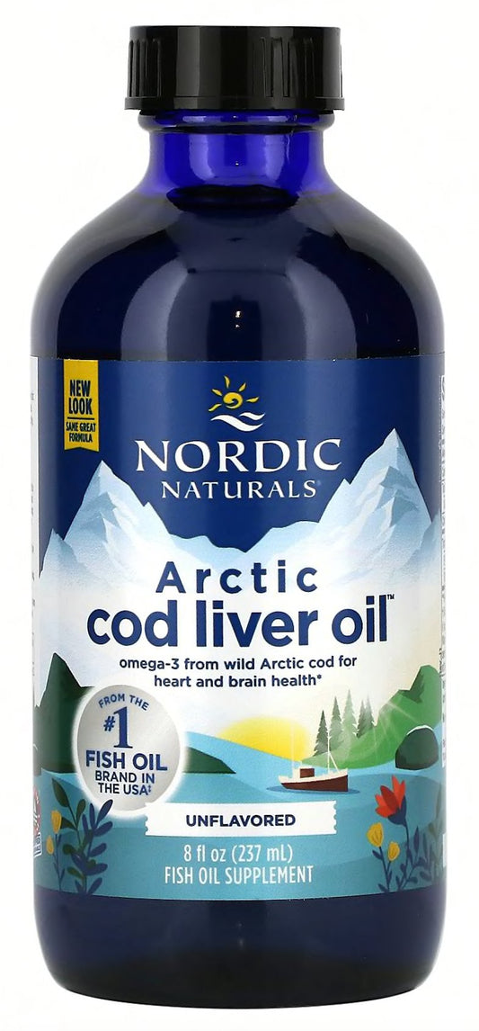Arktinen torskleverolja / 1060 mg / osmakad / 237 ml