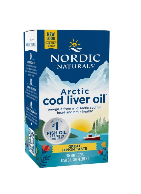 Arktinen torskleverolja / 750 mg / citron / 90 mjuka kapslar