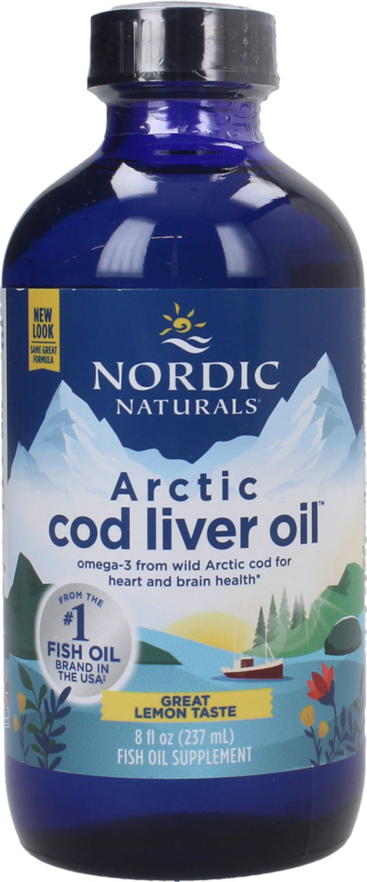 Arktinen torskleverolja / 1060 mg / citron / 237 ml