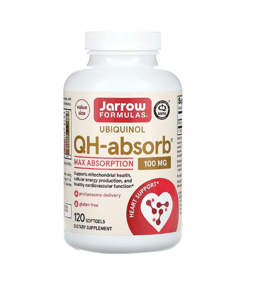 JARROW FORMULAS Ubiquinol QH-absorb, 100 mg (120 sgels)