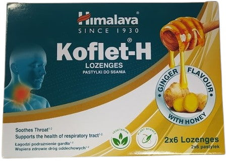 NATÜRLICHE UNTERSTÜTZUNG FÜR DIE ATEMWEGE / INGWER / 12 Lutschtabletten