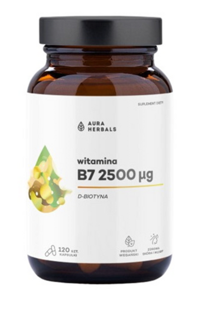 B7-VITAMIINI / BIOTIINI / 2500 mcg / 60 kaps.