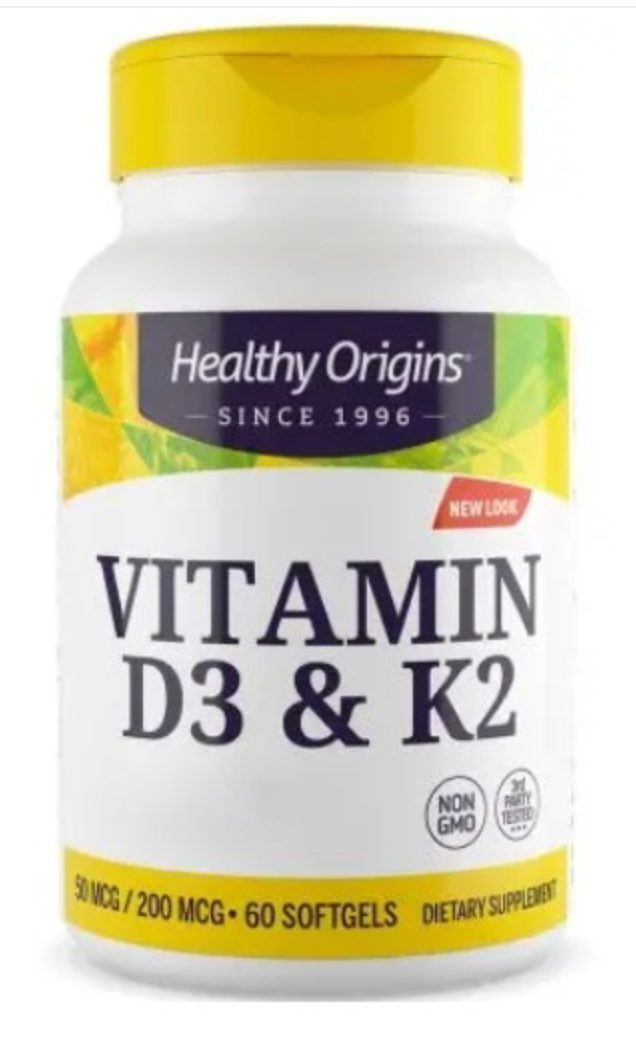D3 + K2 MK-7 VITAMIINIT / 25 mcg + 100 mcg / 60 kaps.