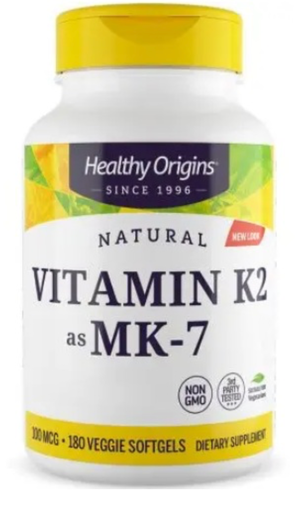 K2 MK-7 VITAMIINI / 100 mcg / 180 kaps.