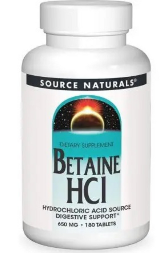 BETAINE HCI / 650 mg / 180 tabl.