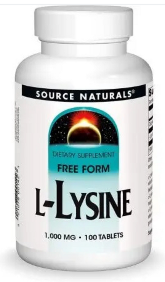 L-LYSIINI / VAPAA MUOTO / 1000 mg / 100 tabl.