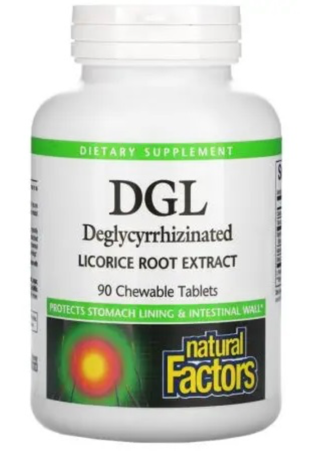 DGL / DEGLYKYRRITSOITU LAKRITSIUUTE / 400 mg / 90 purutabl.
