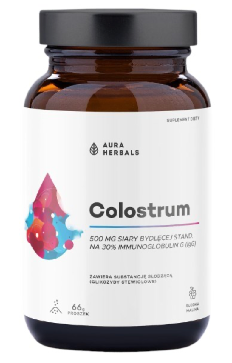 COLOSTRUM / NAUDAN TERNIMAITOJAUHE / VADELMA / 500 mg / 66 g