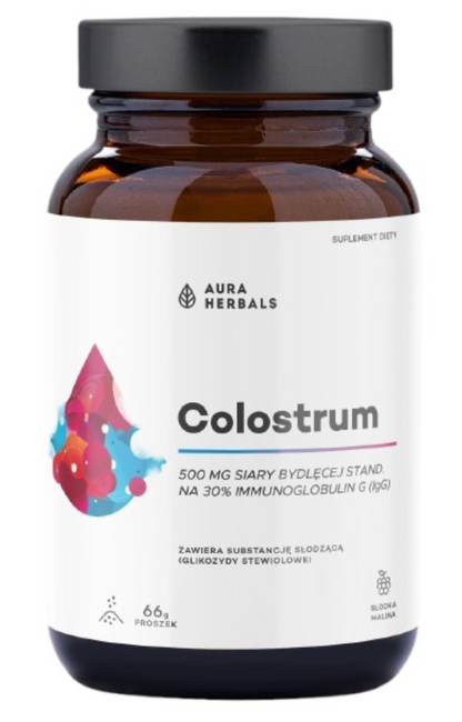 COLOSTRUM / NAUDAN TERNIMAITOJAUHE / VADELMA / 500 mg / 66 g