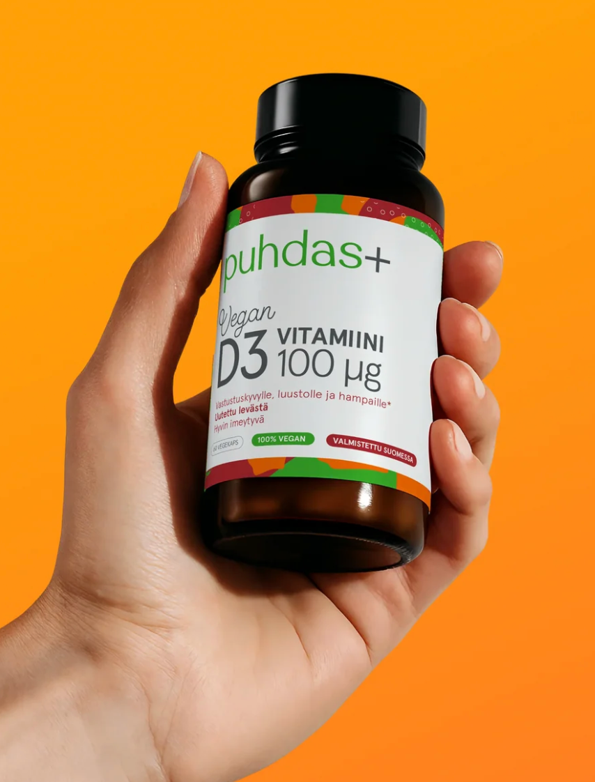 VEGAANI D3-VITAMIINI / 100 mcg / 60 kaps.