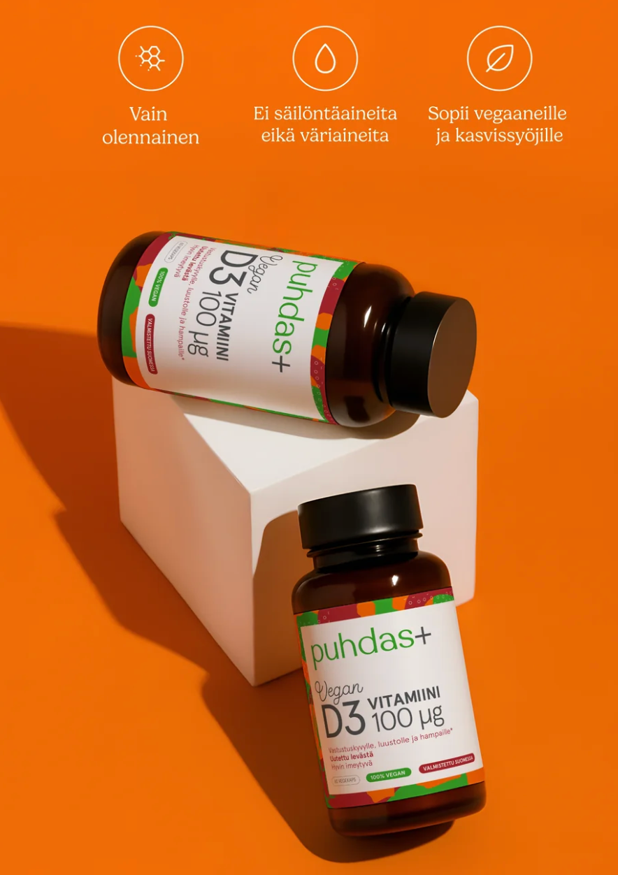 VEGAANI D3-VITAMIINI / 100 mcg / 60 kaps.