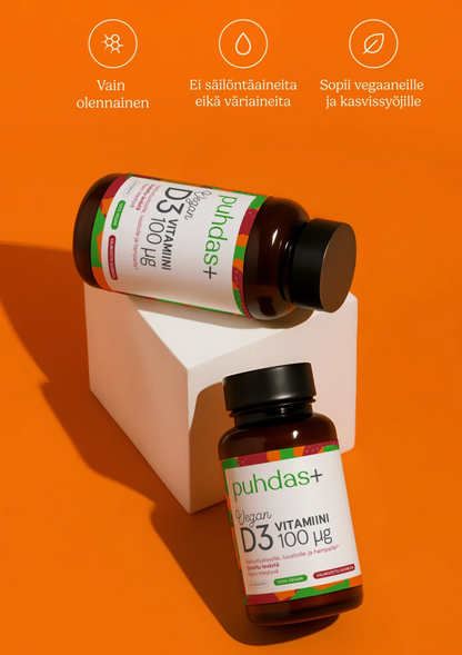 VEGAANI D3-VITAMIINI / 100 mcg / 60 kaps.
