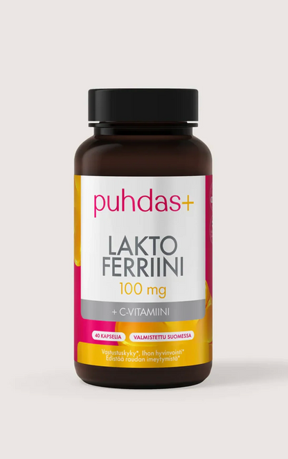 LAKTOFERRIINI + C-VITAMIINI / 100 mg / 40 kaps.