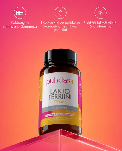 LAKTOFERRIINI + C-VITAMIINI / 100 mg / 40 kaps.